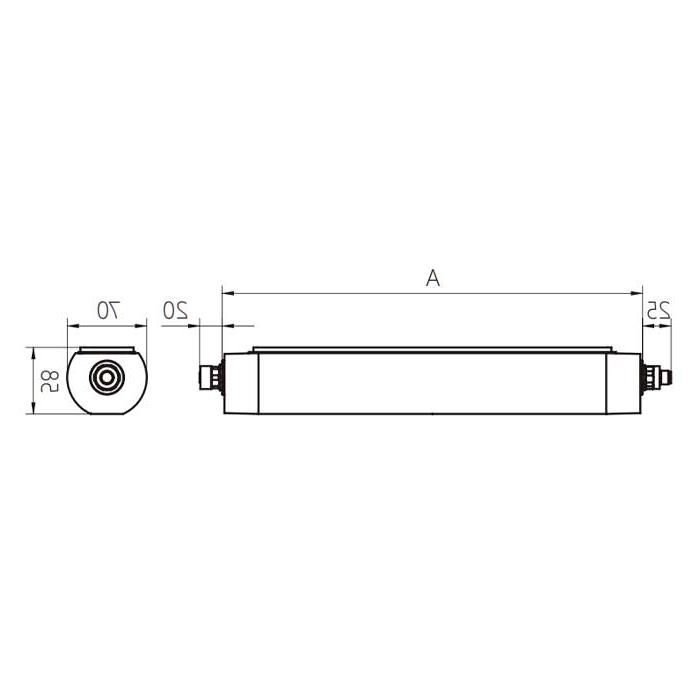 Power 21W, size A= 510 mm x 70 mm, MQAL-36-LDN, A70241